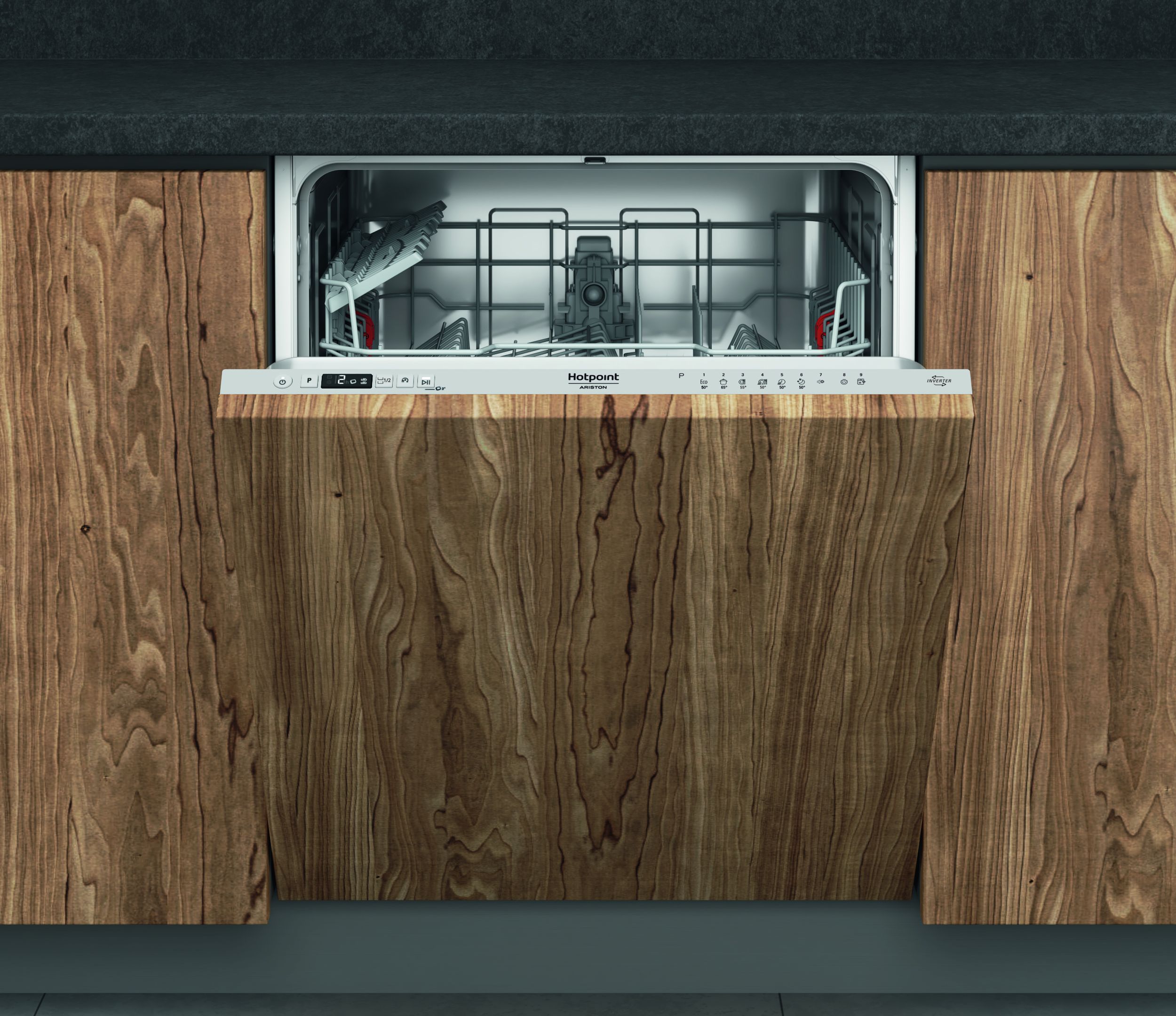 Hotpoint Ariston lavastoviglie H2IHUD526AS a scomparsa totale 14 coperti